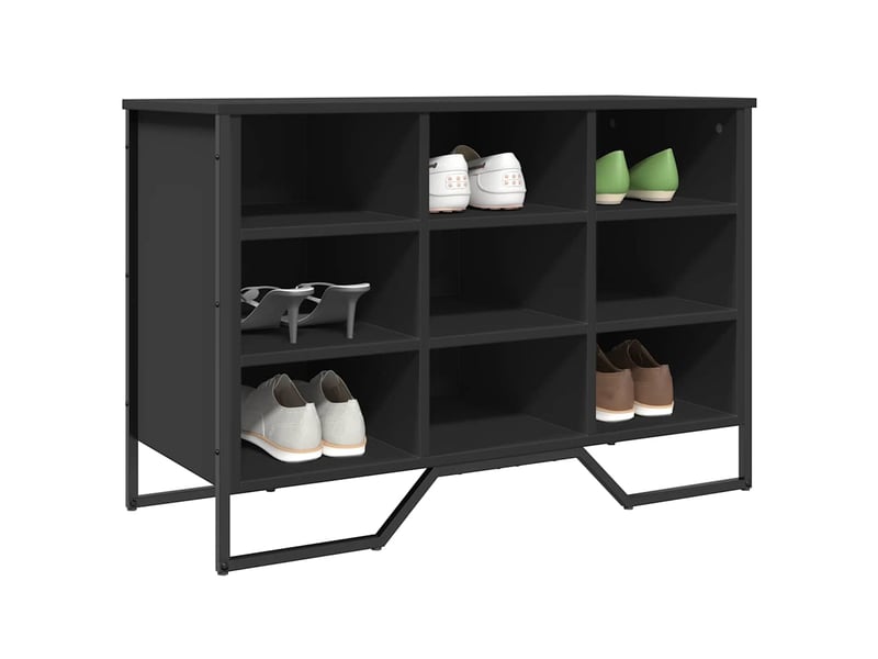  Meuble à chaussure, armoire à chaussures noir 90x38x61,5 cm bois d'ingénierie  - Conforama B