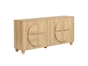 Buffet 4 porte(s)   <strong>PANGIVO</strong> <strong>GL4823N</strong> - 160 cm coloris naturel 