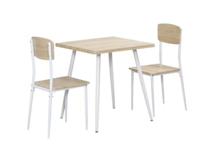 Ensemble table carré(e)  2 chaise(s)  FLORAGRACE  