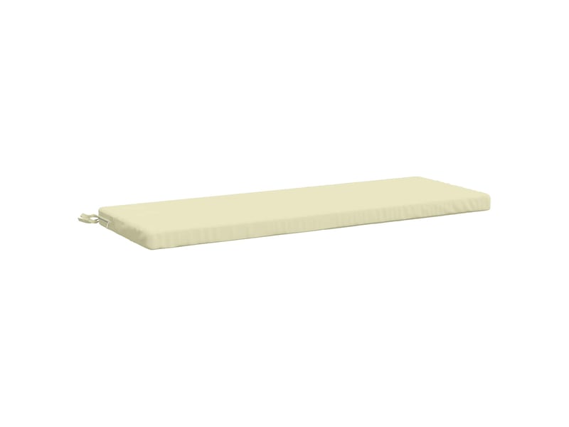 Lot de 2 coussins de banc, coussins d'assise soest 100 % polyester crème cf56798 - Conforama D