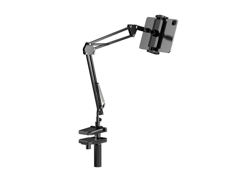  Support tablette lit rotatif à 360° bras en aluminium pour porte tablette  - Conforama A