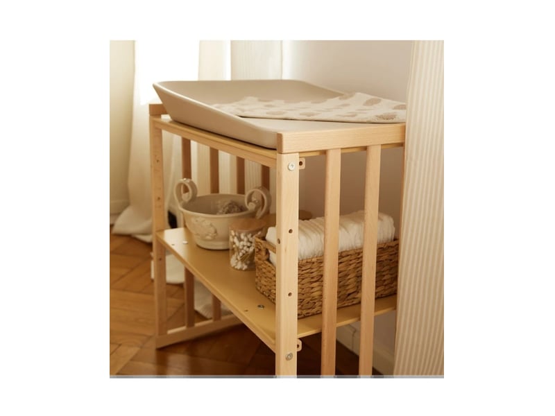  Lit bébé évolutif 7 en 1 ovale - bois naturel waldin OWAL-N - Conforama E