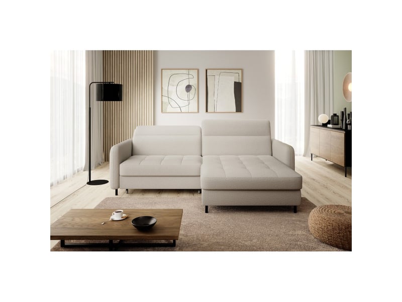  Canapé d'angle collection goumsi coloris crème  - Conforama B