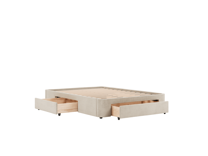  Sommier beige 3 tiroirs nova 180x200 cm slome  - Conforama D