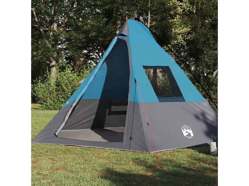  Tente tipi, tente de camping 6 personne imperméable bleu taffetas  - Conforama C