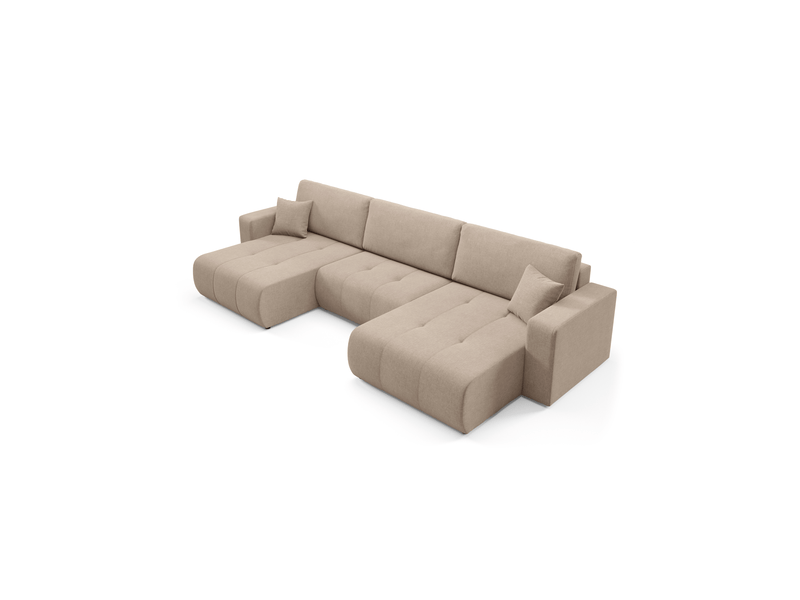 Canapé d'angle convertible molinio u marron - Conforama E