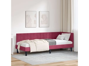 Lit simple 80x200 cm    coloris rouge