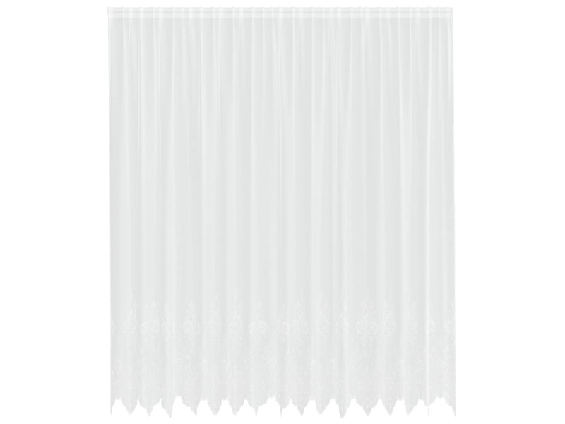 Rideau en dentelle, rideau ajouré, voilage blanc 300 x 400 cm polyester cf43801 - Conforama A