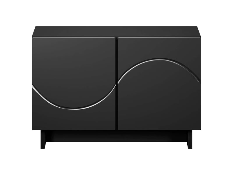  Meuble tv moderne, banc tv 60x34.5x40 cm noir bois d'ingénierie shl14904  - Conforama D