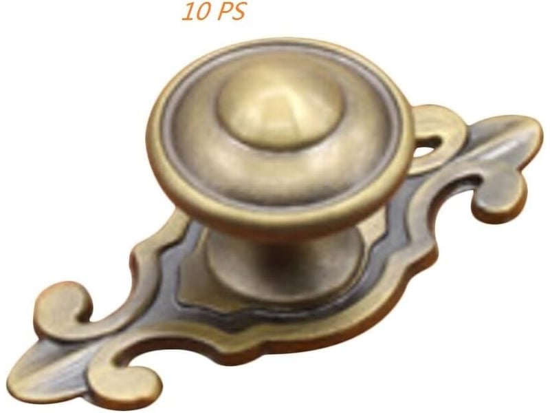  Lot de 10 tirateurs de céramique rétro bronze, poignées pour portes, meubles et tiroirs  - Conforama B