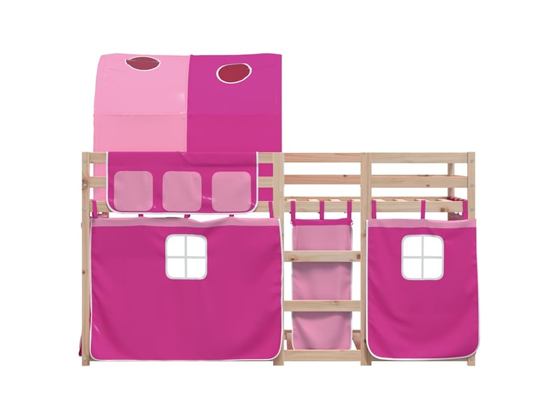 Lit simple- lit adulte - lit superposé sans matelas 90x200 cm bois de pin massif - Conforama D