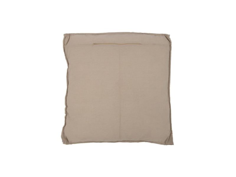  Coussin carré en textile naturel 70x70x10 cm  - Conforama A