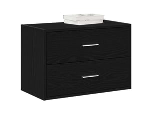 Commode 2 tiroir(s)    <strong></strong> <strong></strong> coloris noir largeur 60 cm