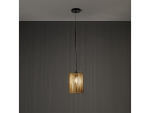 Suspension luminaire nivaro avec abat-jour en papier