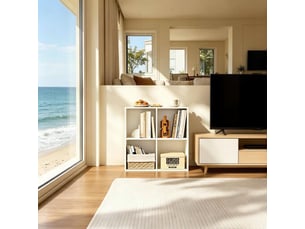 Bibliotheque coloris blanc <strong>PANGIVO</strong> <strong>T5828P514796</strong> - 29 cm x 59.8 cm