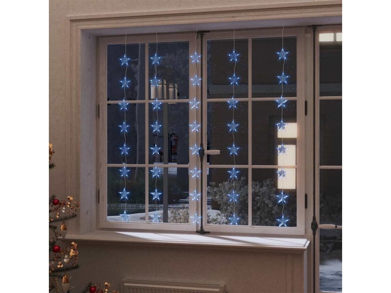 Guirlande lumineuse, éclairage de noël à étoiles led 200 led bleu 8 fonctions cf62391 - Conforama B