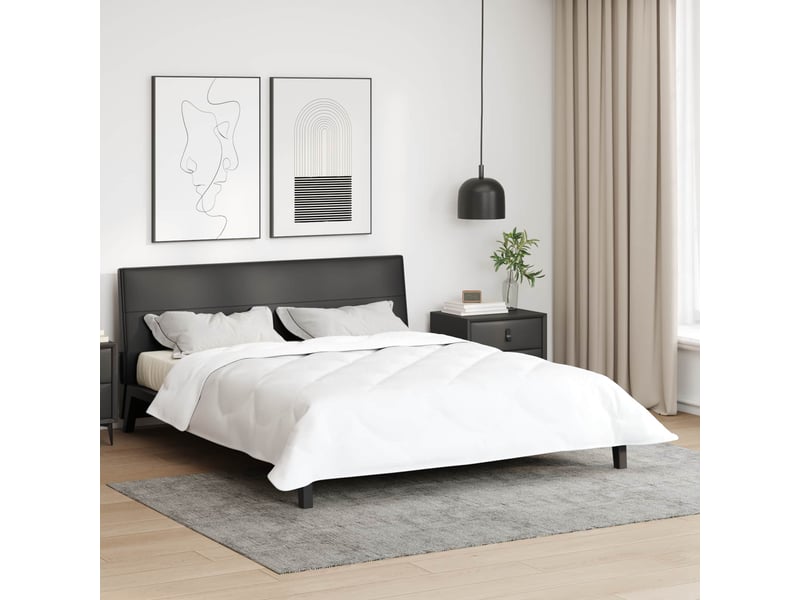  Duvet d'hiver - couette 240 x 222 x 5 cm hiver - couette polyester blanc respirant  - Conforama B