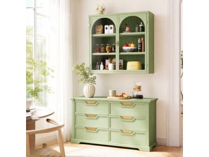 Vitrine coloris vert 3 étagère(s) HAUSS SPOLE - 70 cmx60 cm