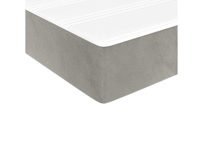  Matelas de lit à ressorts ensachés fermeté moyenne gris clair 80x200x20 cm  - Conforama E
