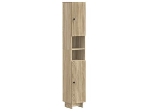 Colonne de salle de bain avec étagère ouverte ede chêne sonoma