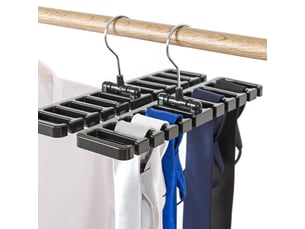 Porte-cravates multifonction, crochet rotatif, porte-ceinture, organiseur de rangement pour cravates, noir, multicolore