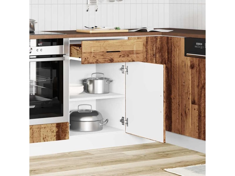 Meuble de rangement, armoire de cuisine porto vieux bois bois d'ingénierie shl3981 - Conforama C