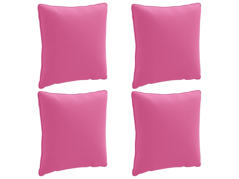  Lot de 4 coussins de dos, coussins de dossier putten 100 % polyester rose cf59436  - Conforama A