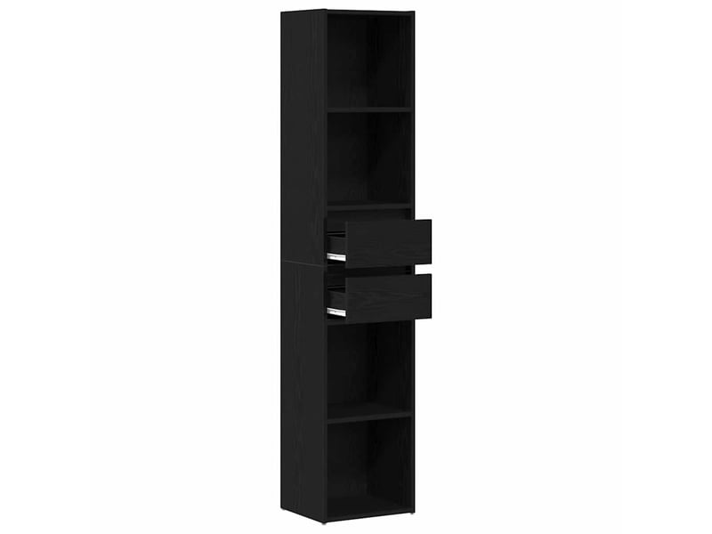  Bibliothèque 4 niveaux, armoire à livres 36 x 30 x 171 cm bois d'ingénierie  - Conforama E