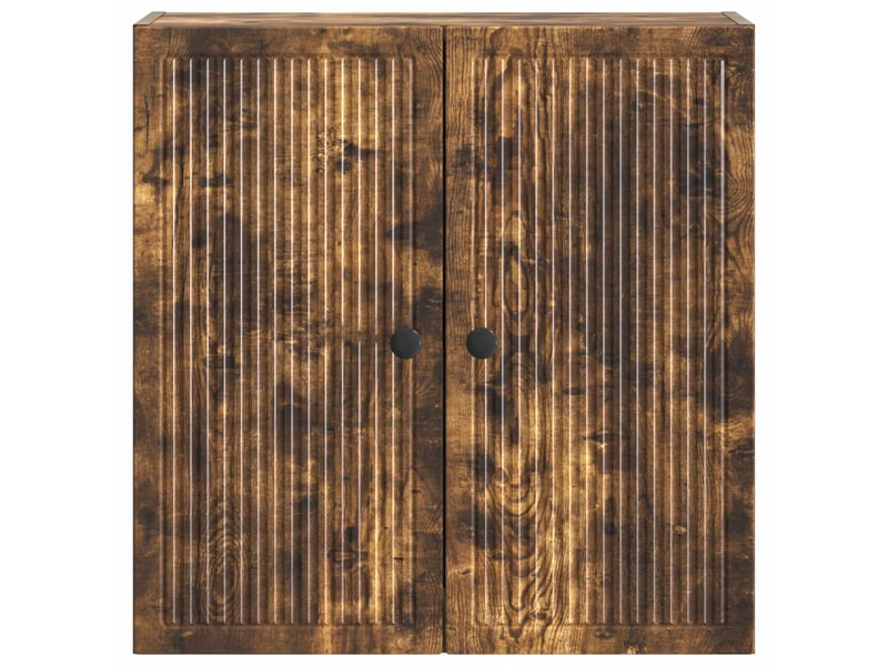  Armoire murale salon, meuble de rangement chêne fumé 59x31x60 cm bois d'ingénierie shl4186  - Conforama D