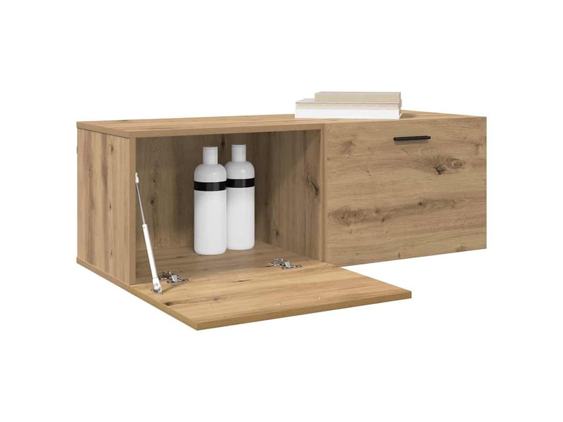  Armoire murale salon, meuble de rangement 100 x 36,5 x 35 cm bois d'ingénierie shl3923  - Conforama C