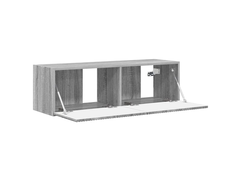  Meuble tv - banc tv - meuble de rangement mural 98 x 31 x 29,5 cm gris sonoma bois d'ingénierie  - Conforama E