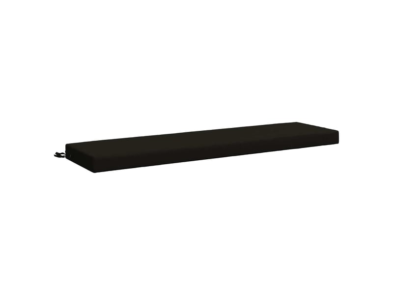  Coussin de banc, coussin d'assise, coussin de canapé soest 100 % polyester noir 150 x 40 x 8 cm cf53423  - Conforama A