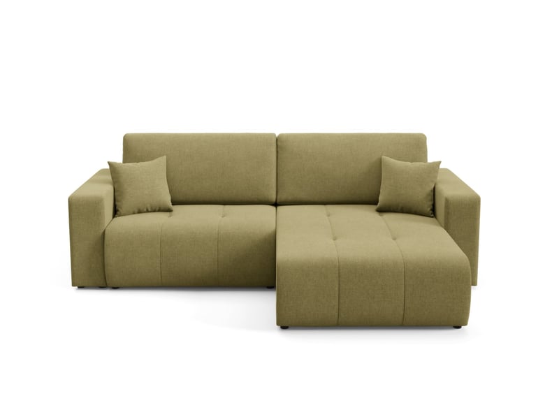 Canapé d'angle convertible molinio l vert olive - Conforama A