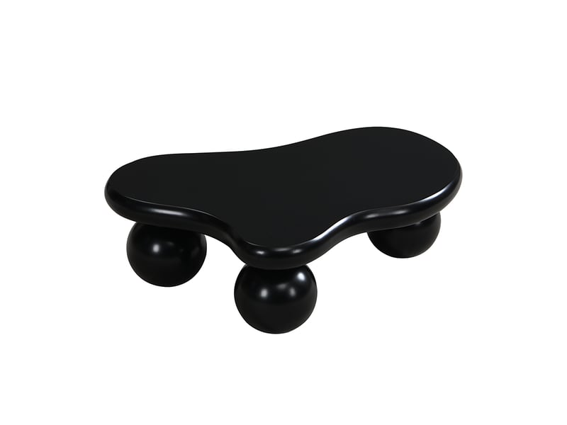 Table basse nuage led 16 couleurs, design moderne noir, forme ronde originale, idéale salon et chambre enfant - Conforama D