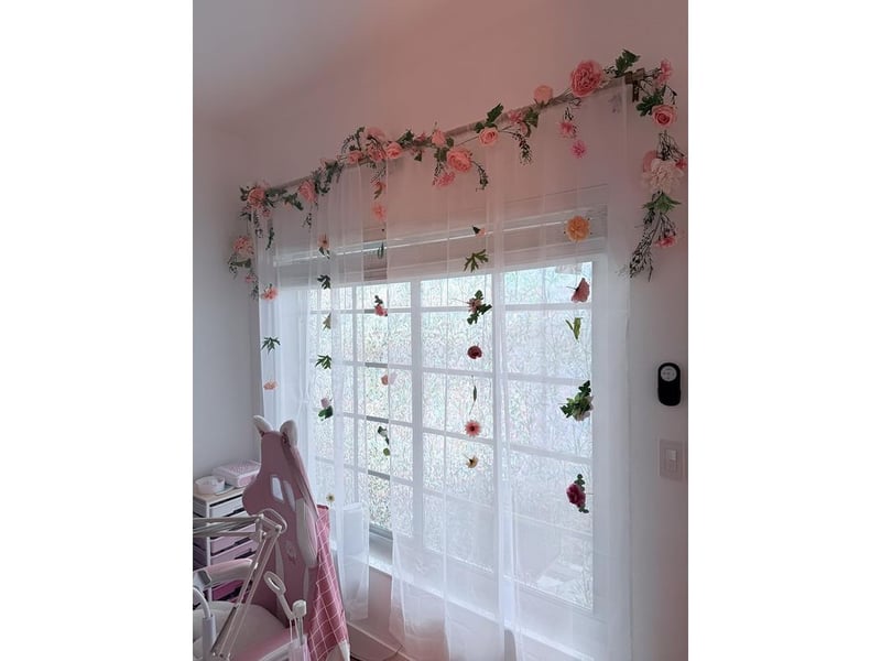 Pièces guirlande, 180cm, fleur artificielle, pivoine rose, soie, décoration jardin, mariage, fête - Conforama D