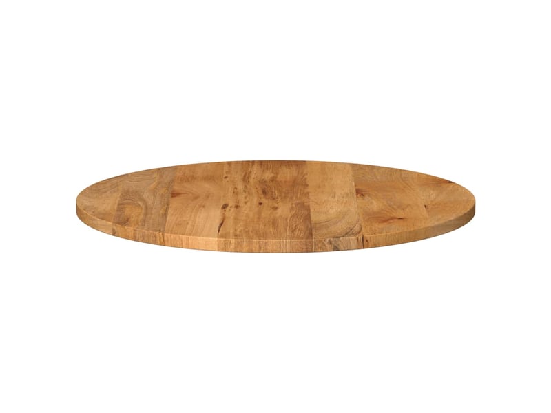  Dessus de table - plateau de table - dessus de bureau ø 90x3,8 cm rond bois de manguier massif  - Conforama D
