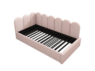 Lit banquette 90x200 cm    coloris rose