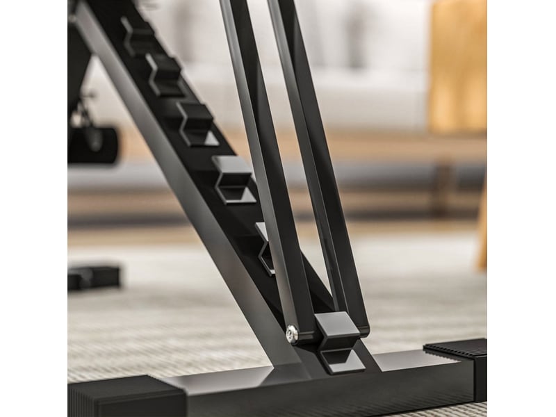  Banc de musculation pliable 82x35x107 cm dossier à 6 positions assise à 4 positions noir  - Conforama C