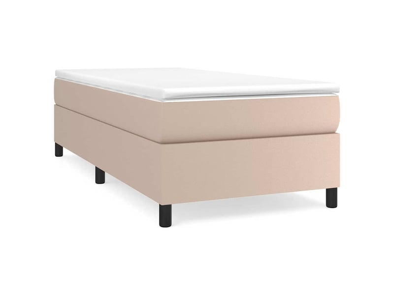  Lit simple- lit adulte -  cadre de lit à lattes cappuccino 80x200 cm similicuir  - Conforama A