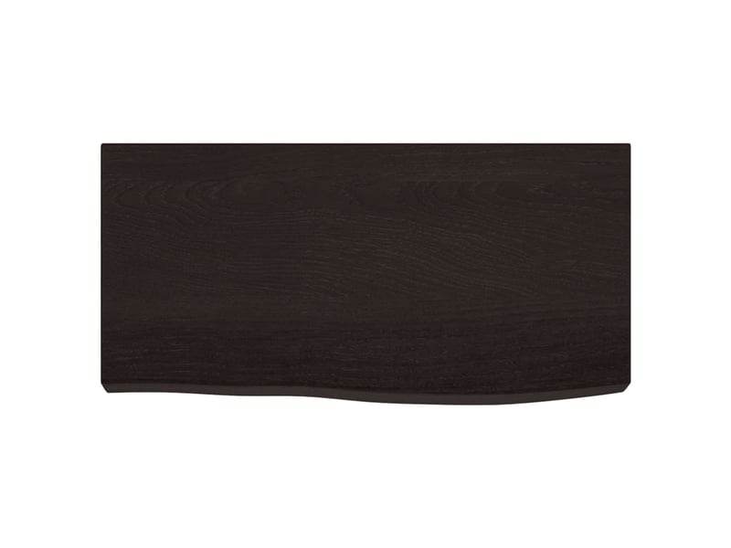  Comptoir de salle de bain, plan de travail marron foncé bois massif traité cf65858  - Conforama D