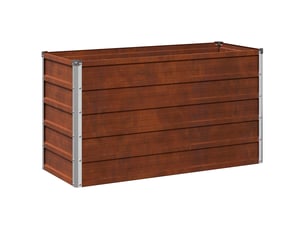 Jardinière - jardin surélevé rouillé 100 x 40 x 55 cm corton