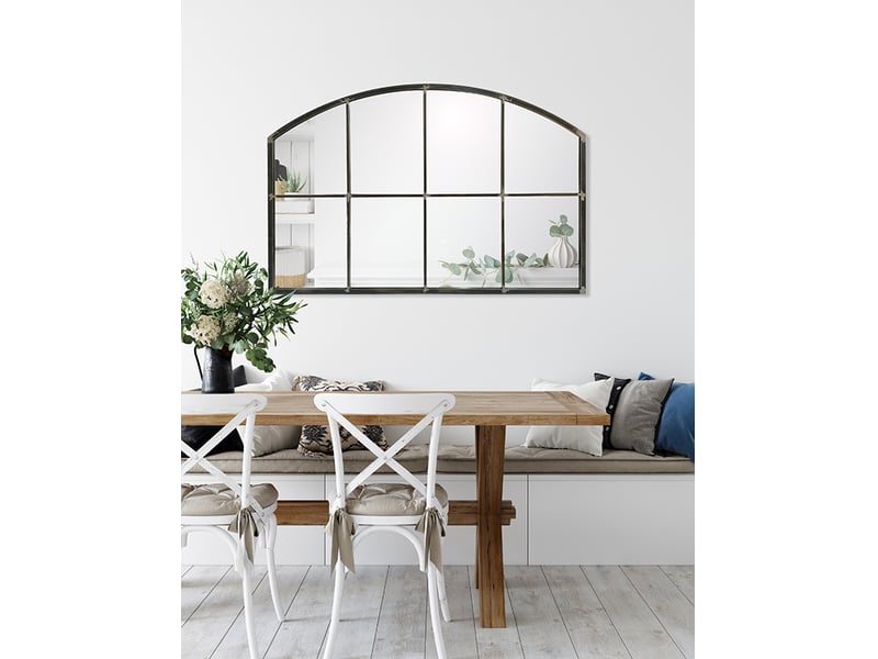 Miroir industriel arqué 120x80cm GP232T120-0 - Conforama C