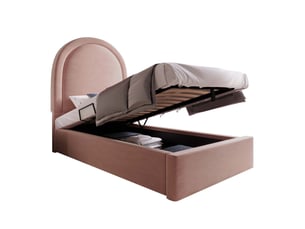 Lit coffre 90x200 cm    coloris rose