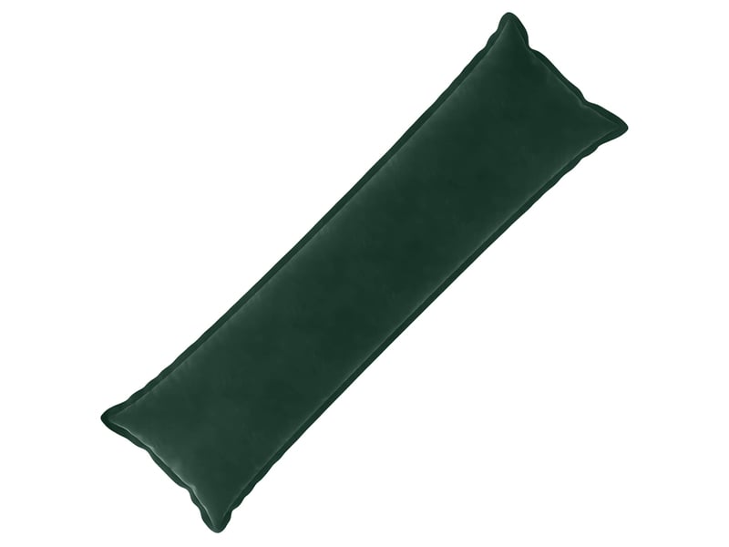  Coussin avec oreiller, coussin décoratifs houten vert foncé 40 x 145 cm fløjl cf51345  - Conforama A