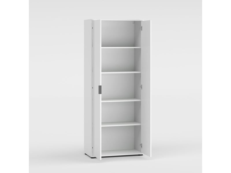 Armoire multifonction 2 portes avec 4 étagères made in italy jolly  - Conforama A