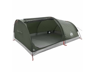 Tente de camping, tente de randonnée imperméable 1 personne vert armée