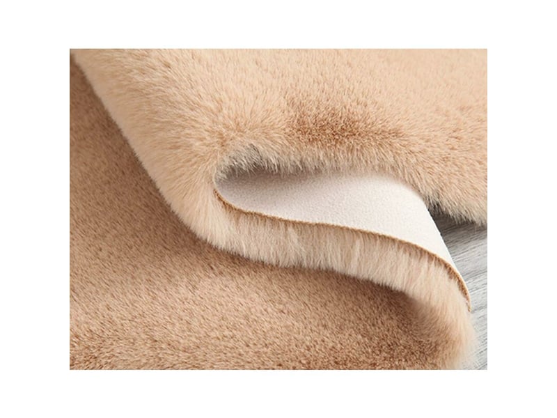  Tapis de zone lavables rond duveteux grands coussinets protecteurs tapis pour enfants pour salon chambre bebe tapis de chambre d'enfant 90 x 120 cm  - Conforama B