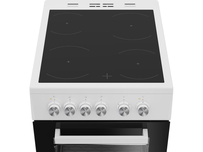 Cuisinière vitrocéramique 50 cm BEKO FSE57000WC - Conforama D
