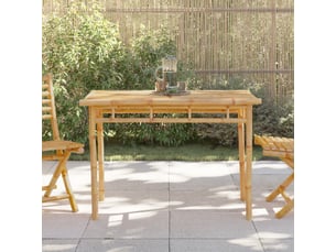 Table à manger de jardin | table d'extérieur 110x55x75 cm bambou