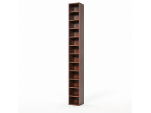 Bibliotheque coloris marron 12 étagère(s) MEUBLIV - 20 cm x 175 cm